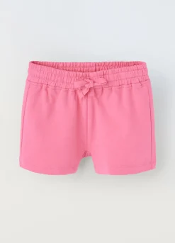 Blukids Shorts in puro cotone bambina- Pantaloni