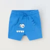 Blukids Shorts in puro cotone con stampe neonato- Pantaloni