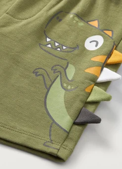 Blukids Shorts in puro cotone con stampa neonato- Pantaloni