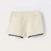 Blukids Shorts in puro cotone crochet neonata- Pantaloni