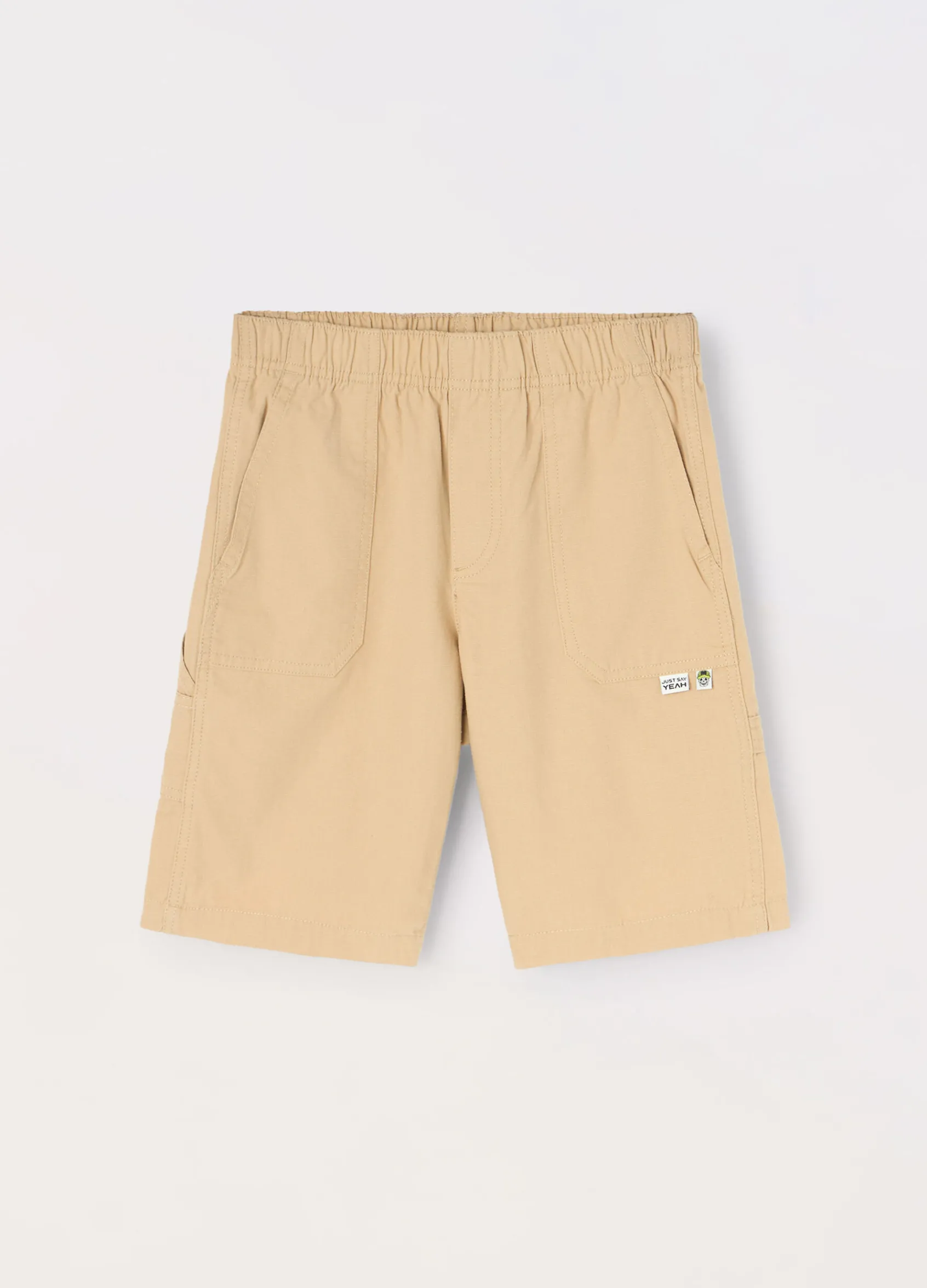 Blukids Shorts in puro cotone rip-stop ragazzo- Pantaloni