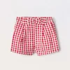 Blukids Shorts in puro cotone seersucker neonato- Pantaloni
