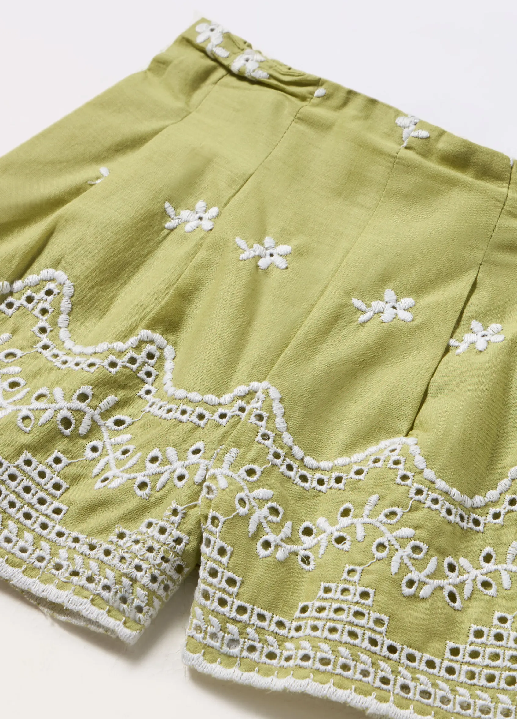 Blukids Shorts in puro cotone voile neonata- Pantaloni