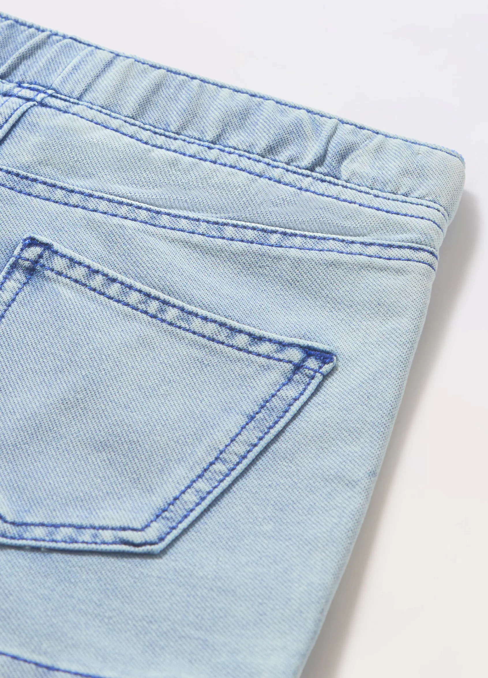 Blukids Shorts in stretch denim ragazza- Jeans
