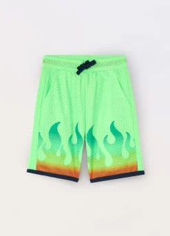 Blukids Shorts in tessuto mesh bambino-Bambino Pantaloni