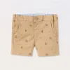 Blukids Shorts in twill di cotone stretch neonato- Pantaloni