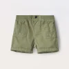 Blukids Shorts in twill di puro cotone neonato- Pantaloni