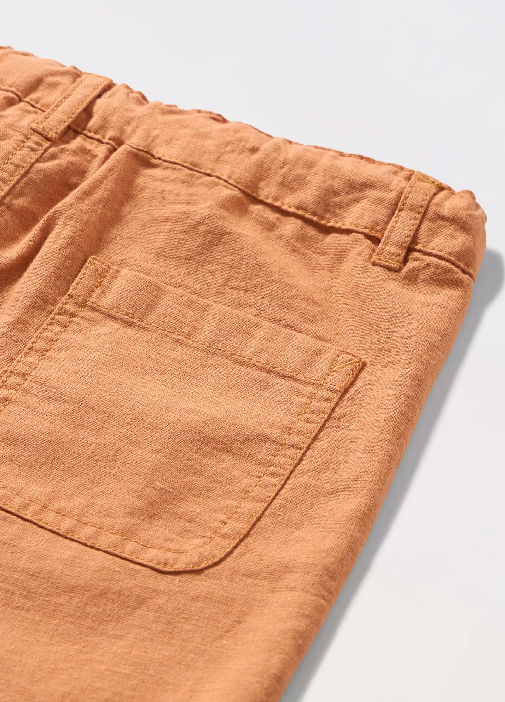 Blukids Shorts misto lino neonato- Pantaloni