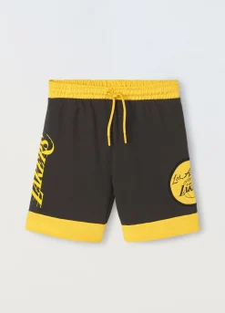 Blukids Shorts NBA in puro cotone ragazzo- Pantaloni