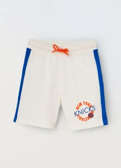Blukids Shorts NBA in puro cotone ragazzo- Pantaloni