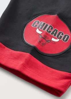 Blukids Shorts NBA in puro cotone ragazzo- Pantaloni