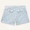 Blukids Shorts pied de poule bambina- Pantaloni
