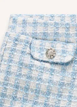 Blukids Shorts pied de poule bambina- Pantaloni