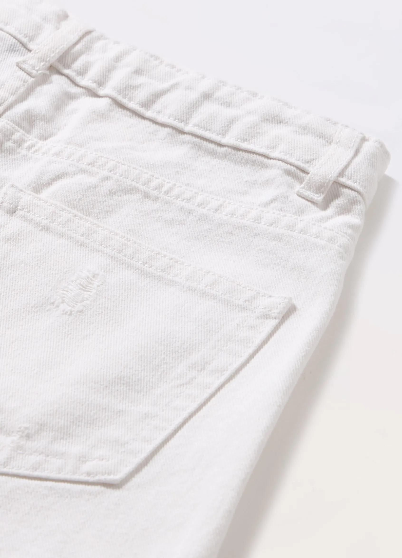Blukids Shorts ripped in denim di puro cotone ragazza- Jeans