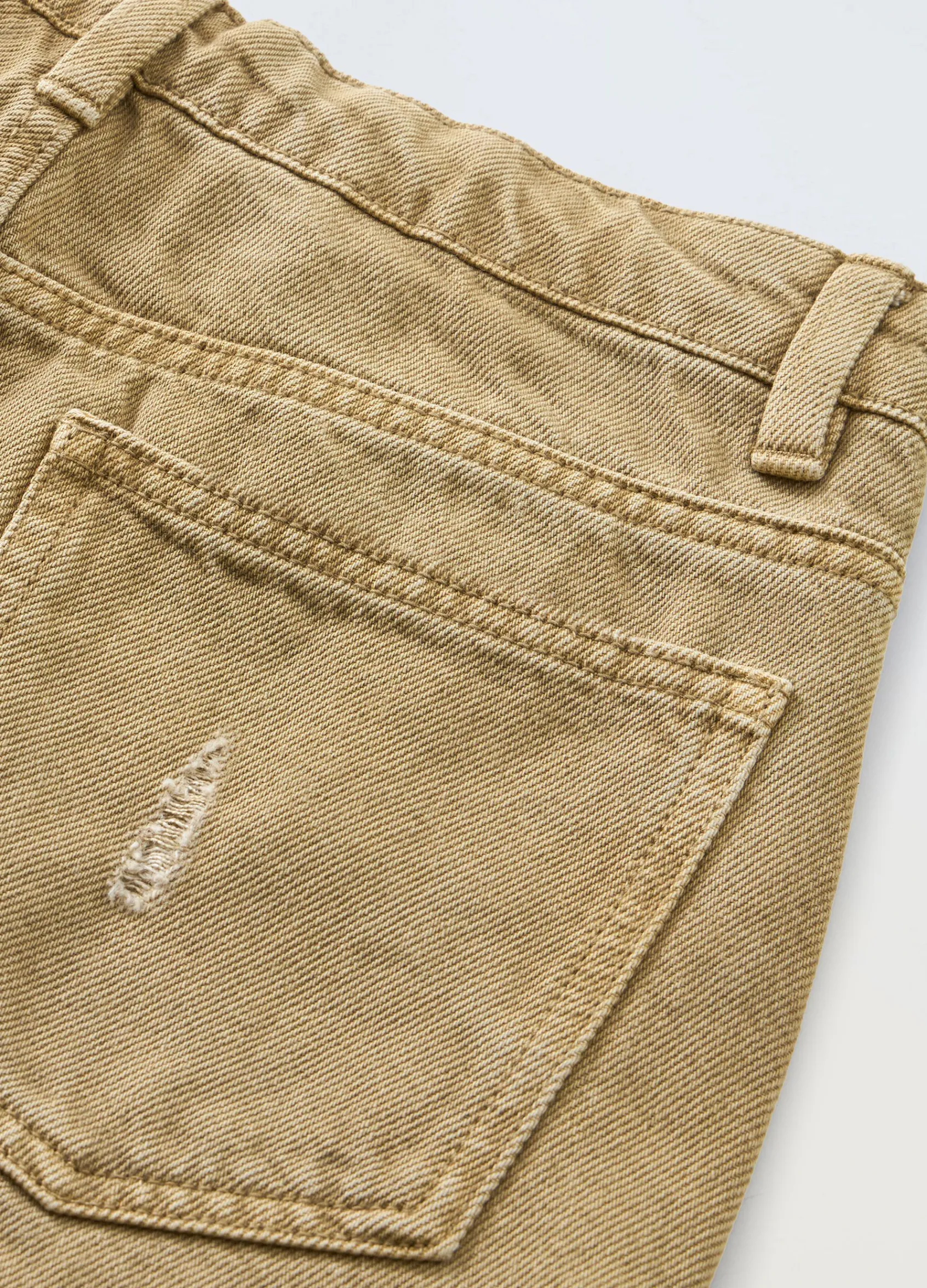 Blukids Shorts ripped in denim di puro cotone ragazzo- Jeans
