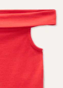 Blukids Top con scollo a barca in cotone stretch ragazza- T-shirt