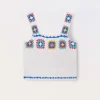 Blukids Top crochet in puro cotone ragazza- T-shirt