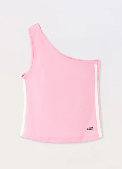 Blukids Top in costina di cotone stretch ragazza- T-shirt