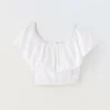 Blukids Top in puro cotone sangallo ragazza- T-shirt