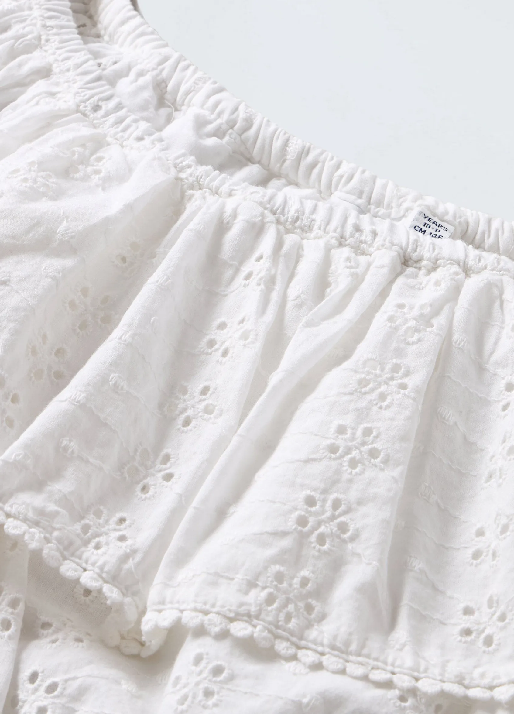 Blukids Top in puro cotone sangallo ragazza- T-shirt