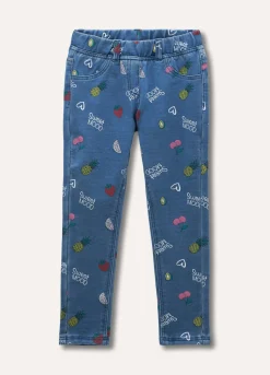 Blukids Treggings con stampa bambina- Pantaloni