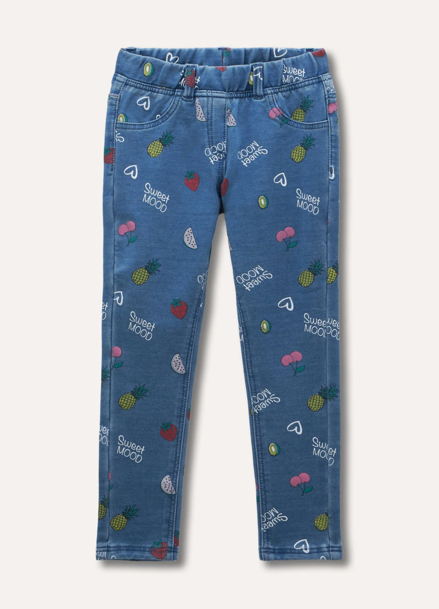 Blukids Treggings con stampa bambina- Pantaloni