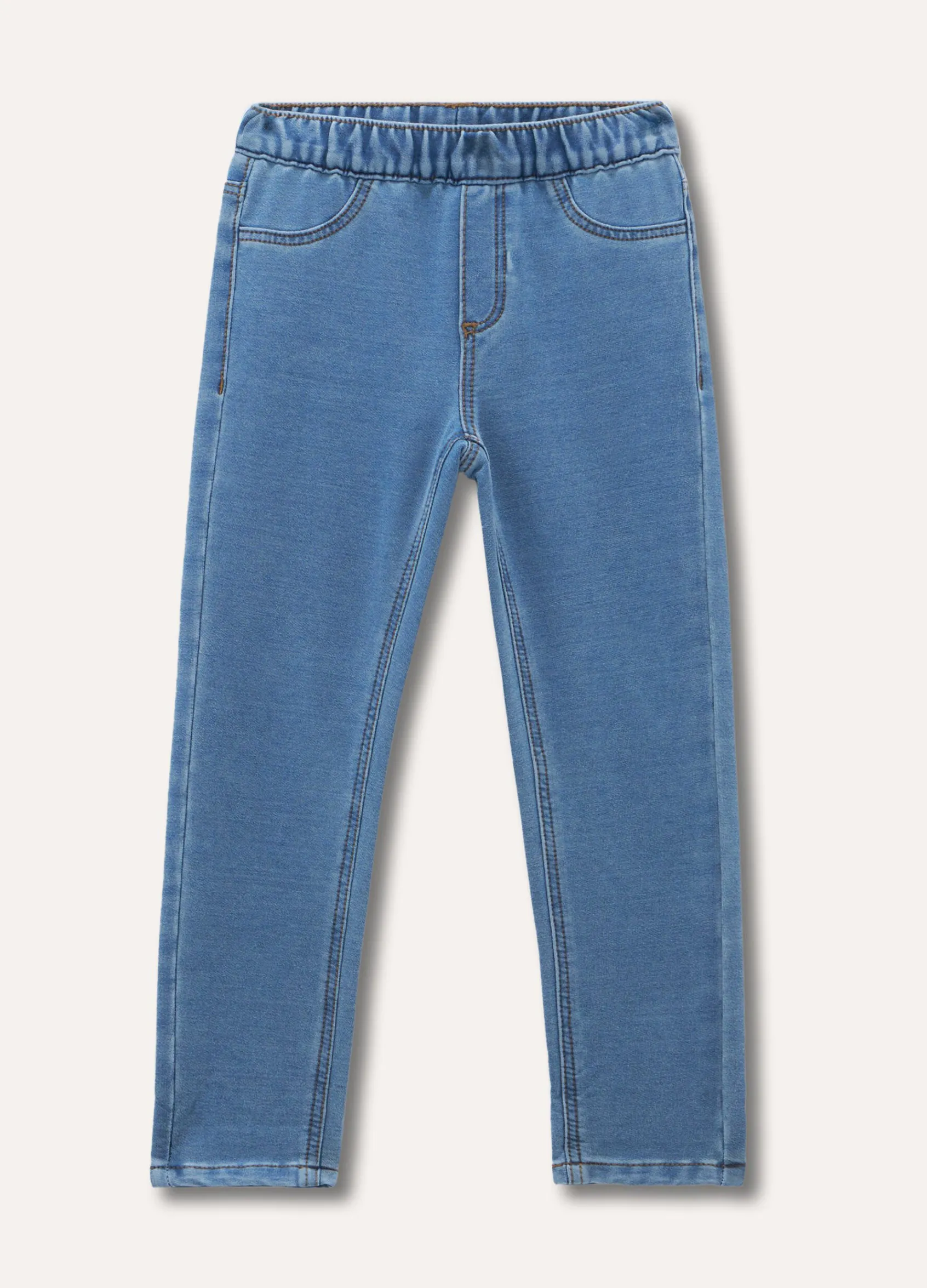 Blukids Treggings elasticizzati con stampa bambina- Pantaloni