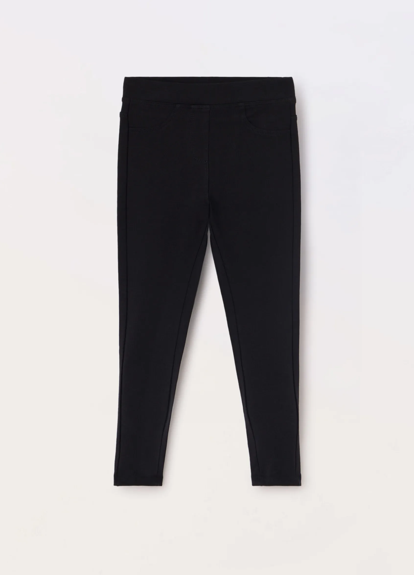 Blukids Treggings in french terry di cotone stretch bambina- Pantaloni