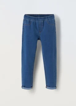 Blukids Treggings in puro cotone bambina- Pantaloni