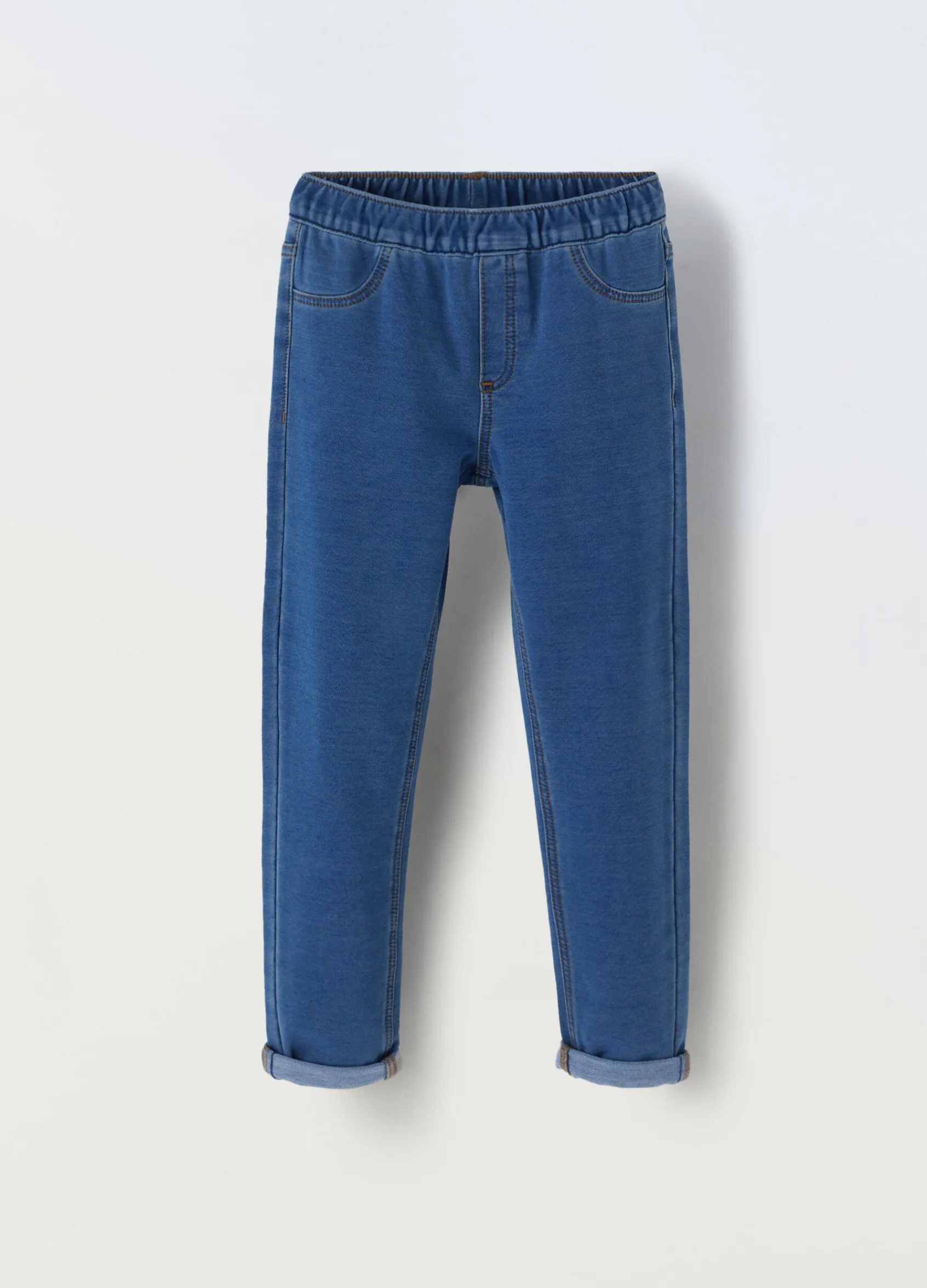 Blukids Treggings in puro cotone bambina- Pantaloni