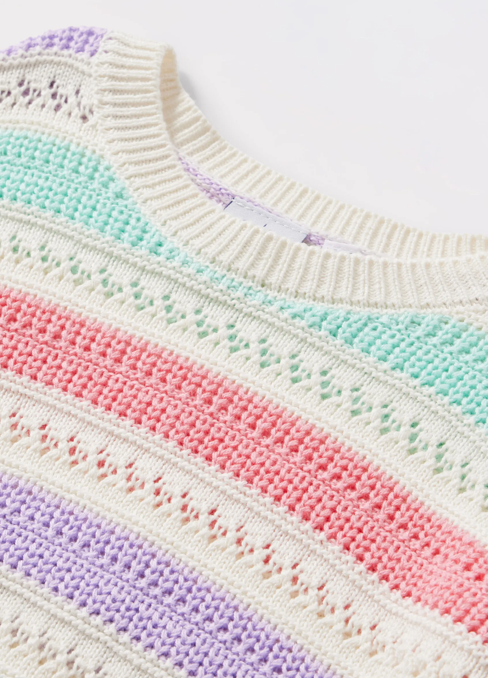Blukids Tricot a righe multicolor bambina- Maglioni