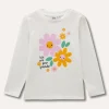 Blukids T-shirt a manica lunga in puro cotone bambina- T-shirt