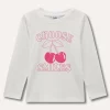 Blukids T-shirt a manica lunga in puro cotone bambina- T-shirt