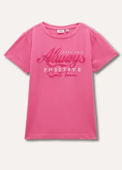 Blukids T-shirt a maniche corte in cotone stretch ragazza- T-shirt