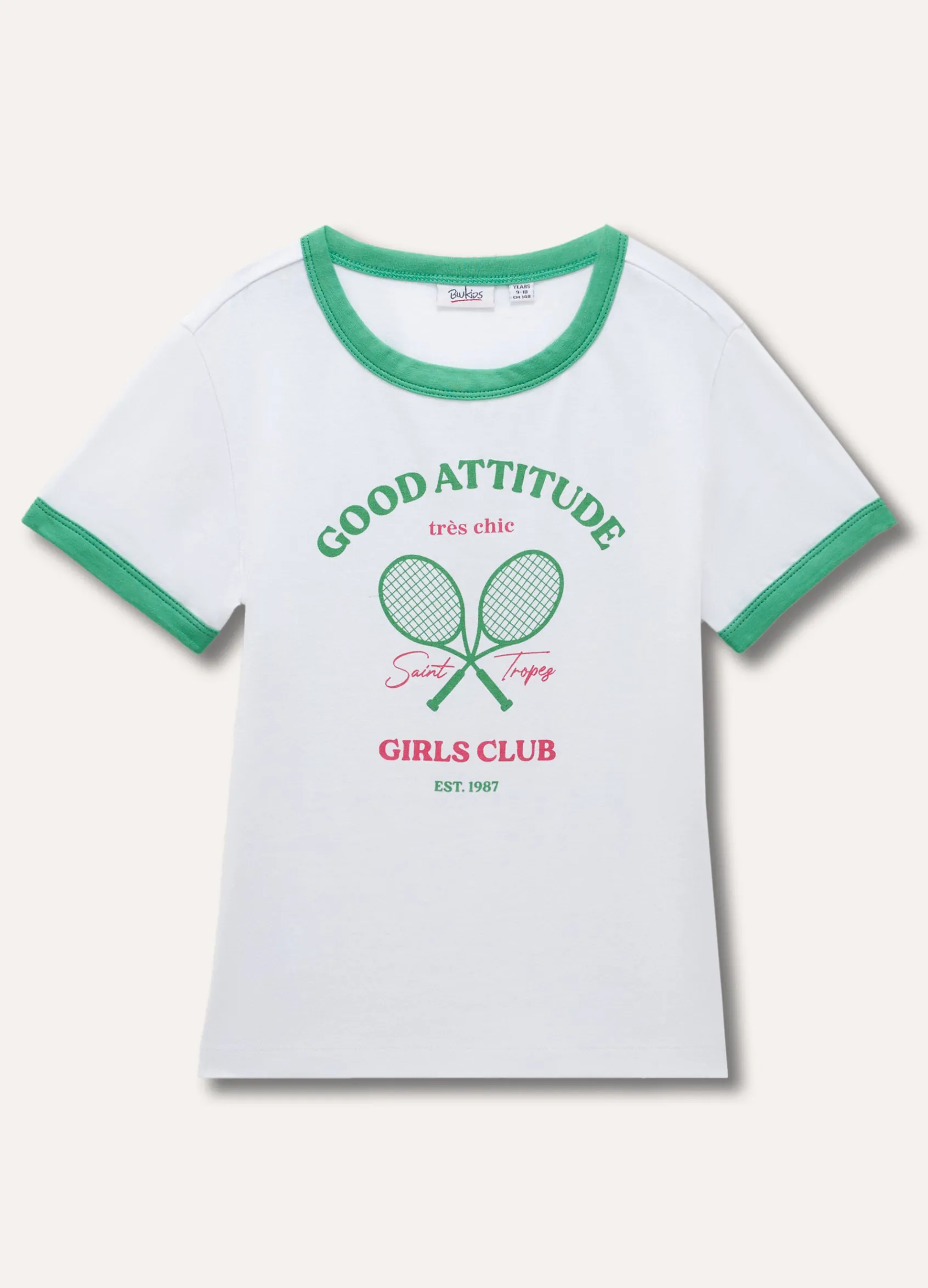 Blukids T-shirt a maniche corte in cotone stretch ragazza- T-shirt