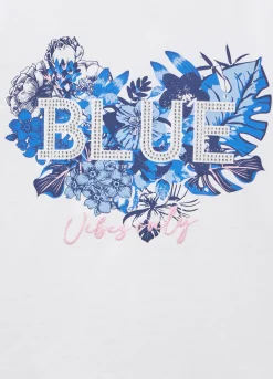 Blukids T-shirt a maniche corte in cottone stretch ragazza- T-shirt