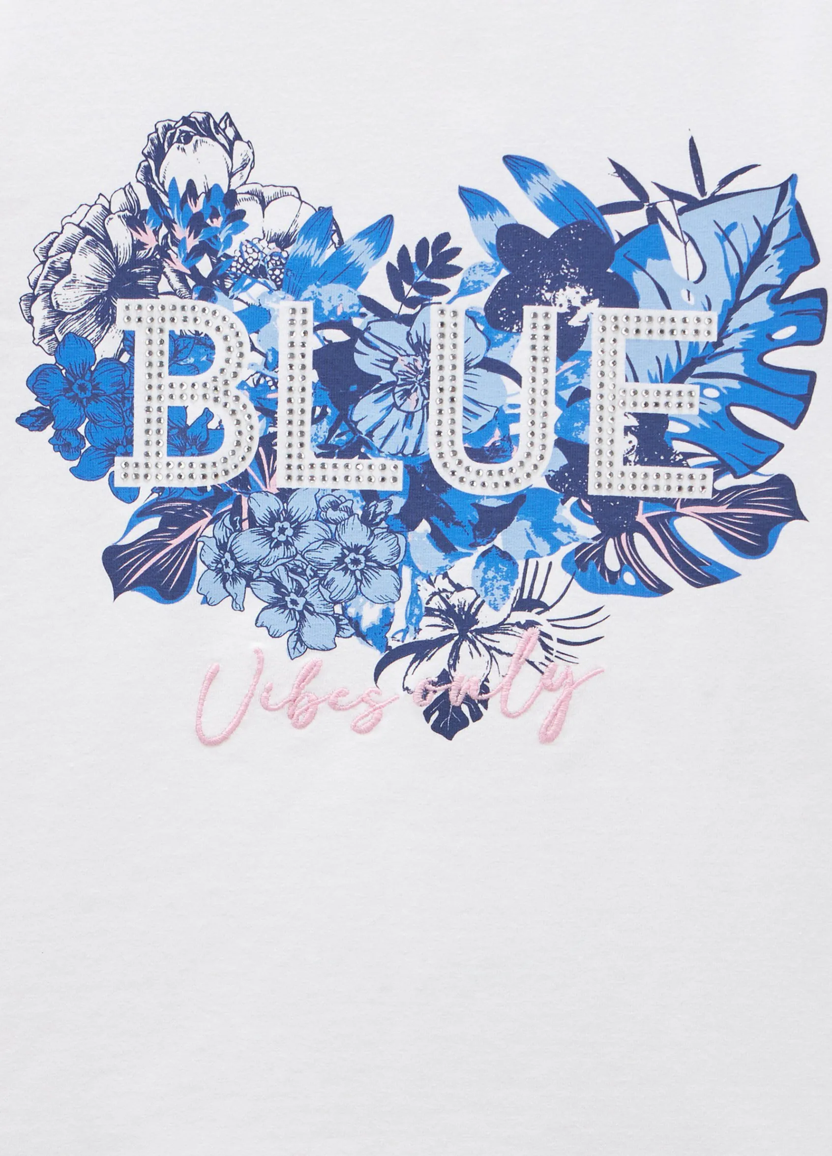 Blukids T-shirt a maniche corte in cottone stretch ragazza- T-shirt