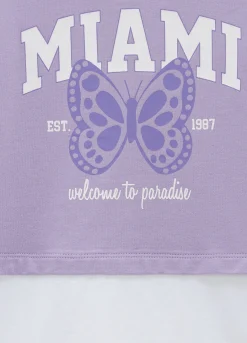 Blukids T-shirt a maniche lunghe con canotta ragazza- T-shirt