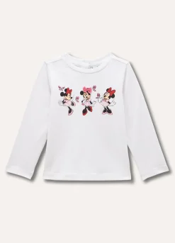 Blukids T-shirt a maniche lunghe in cotone stretch neonata- T-shirt