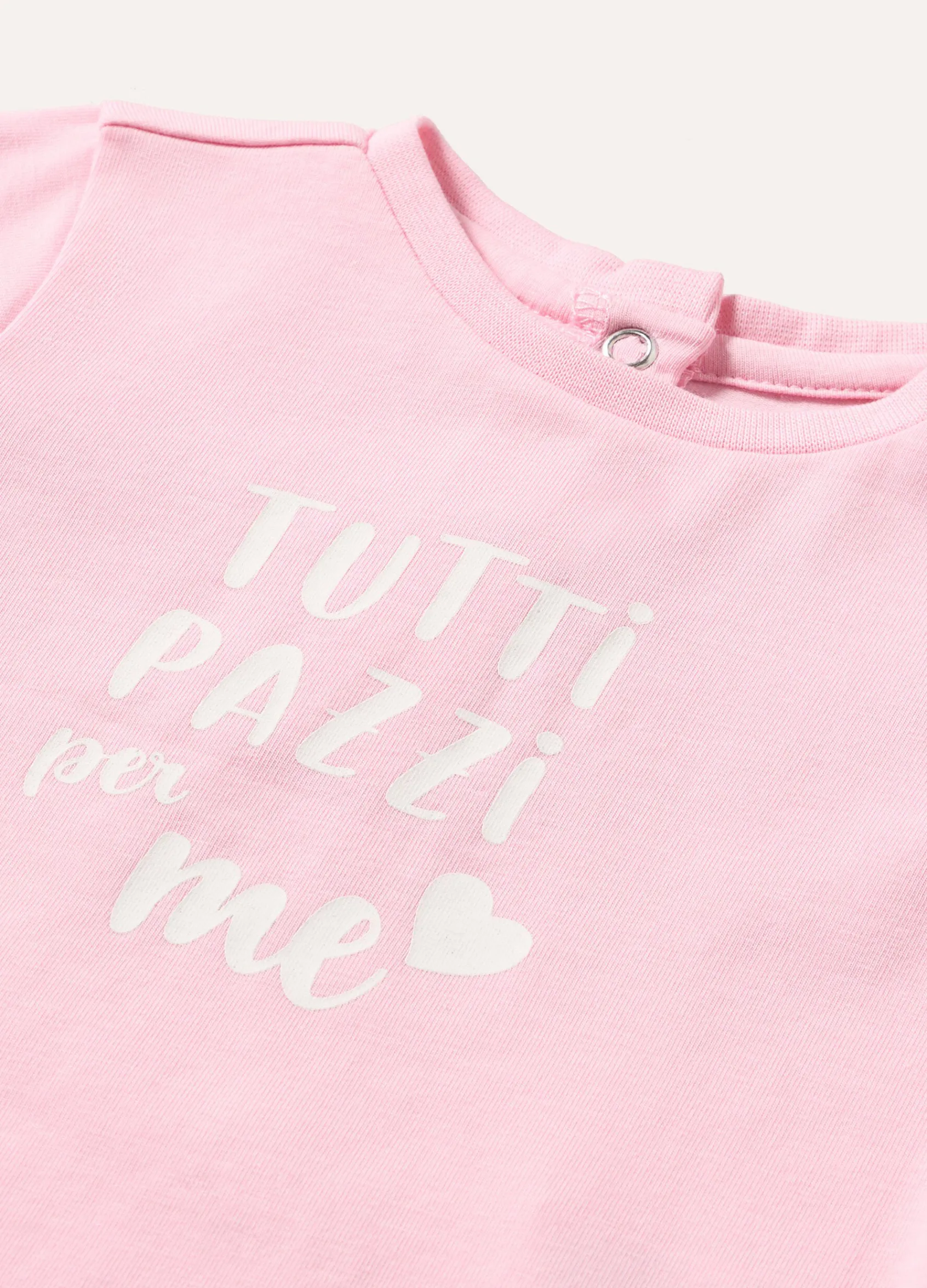 Blukids T-shirt a maniche lunghe in cotone stretch neonata- T-shirt