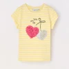 Blukids T-shirt a righe in puro cotone bambina- T-shirt