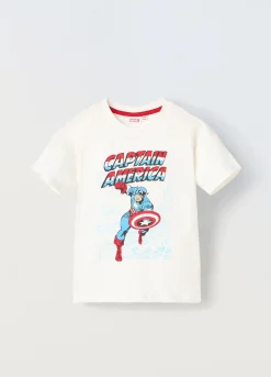 Blukids T-shirt Captain America bambino-Bambino T-shirt