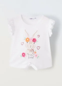 Blukids T-shirt con maniche ad aletta bambina- T-shirt
