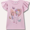 Blukids T-shirt con maniche ad aletta bambina- T-shirt