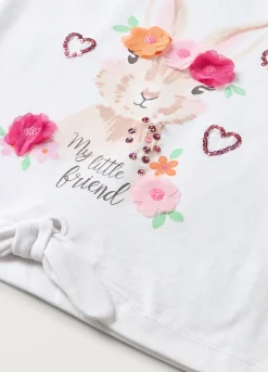 Blukids T-shirt con maniche ad aletta bambina- T-shirt