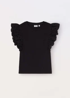 Blukids T-shirt con maniche in sangallo ragazza- T-shirt