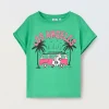Blukids T-shirt cropped in puro cotone ragazza- T-shirt