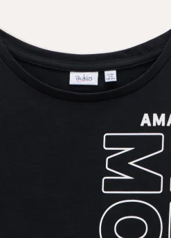 Blukids T-shirt cropped in puro cotone ragazza- T-shirt