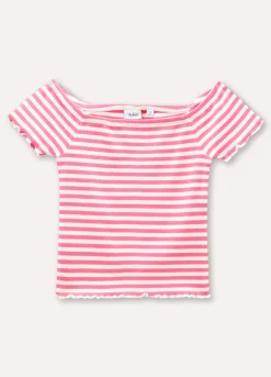 Blukids T-shirt in costina di cotone stretch ragazza- T-shirt