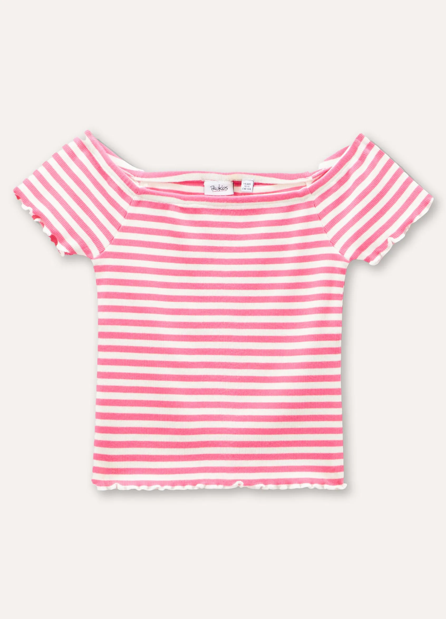Blukids T-shirt in costina di cotone stretch ragazza- T-shirt